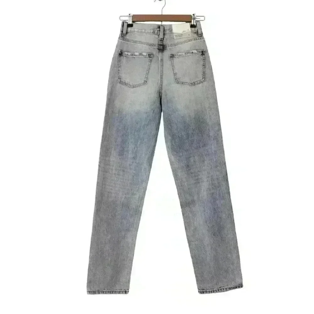 NWT Willow Root Buckle Jeans Size 24 The Vintage Dad Denim High Rise Light Wash - Picture 11 of 14